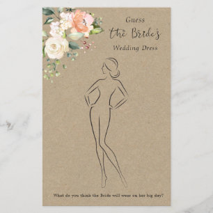 Blumenratte Die Dress Brautparty-Spielstation