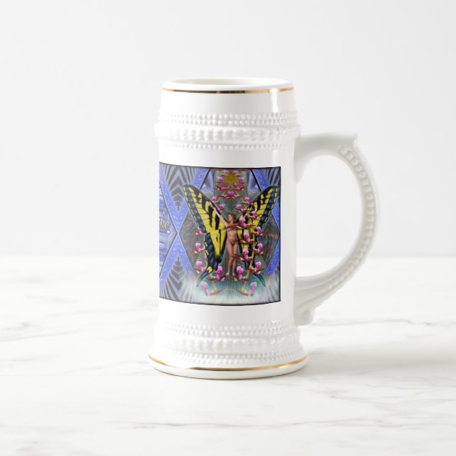 Blumenrebe-Bier Stein Ariels Daske Bierglas (Rechts)
