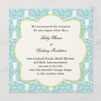 Blumenrebe-Medaillon-Einladung Einladung