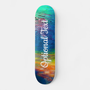 Blumenreflektionen am Wasser Skateboard