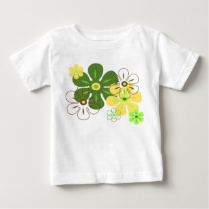 Blumenregen Hawaiian Retro Floral Baby T-shirt