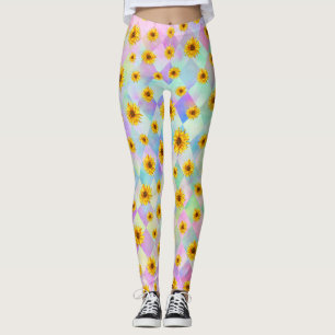 Blumenregenbogen-Leggings Leggings