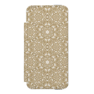 Blumenreich verzierter Hintergrund Incipio Watson™ iPhone 5 Geldbörsen Hülle
