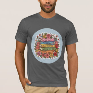 Blumenreiches Buchwurm-T-Shirt | Süßes Lesen & Ros T-Shirt