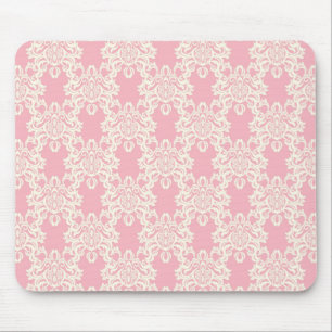 Blumenreiches Retro-Damaskus Mousepad