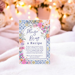 Blumenrezeptur für Mittelmeer Begleitkarte