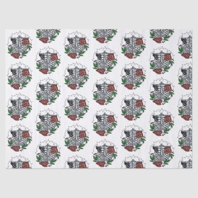 Blumenribs Seidenpapier (Vorderseite)