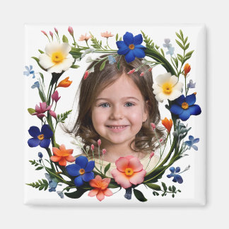 Blumenring-Foto-Erinnerungsanker Magnet