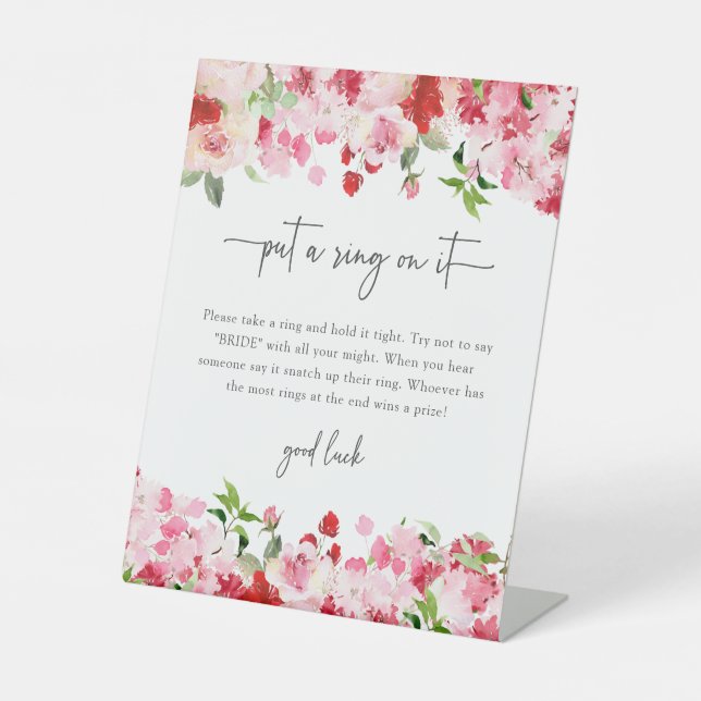 Blumenring Sockelschild (Vorderseite)