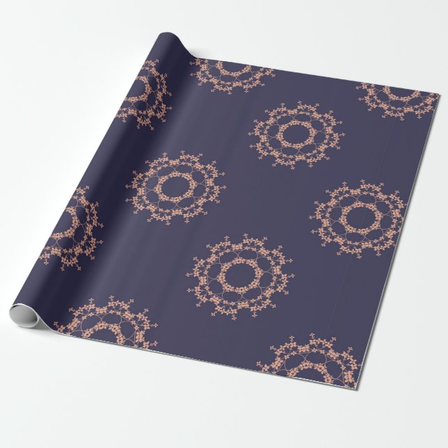 Blumenring-Verpackungspapier Geschenkpapier (Ungerollt)
