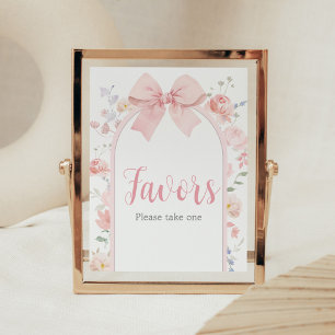 Blumenrosa Baby in Bloom Baby Duschfavoriten Poster