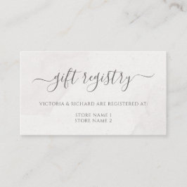 Blumenrosa Cherry Blossom Wedding Gift Registry Begleitkarte