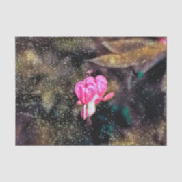 Blumenrosa Glitzer Textur Bluten Herz Seidenpapier