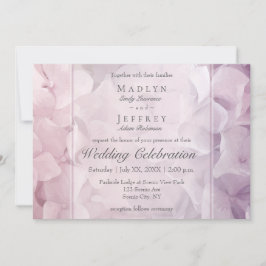 Blumenrosa Lila Hydrangea Garden Wedding Einladung