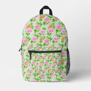 Blumenrosa-Muster-2367 Bedruckter Rucksack