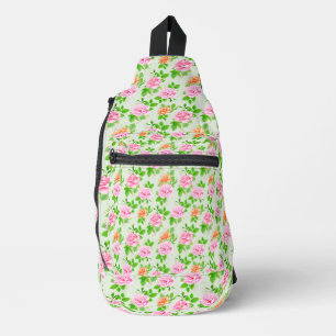 Blumenrosa-Muster-2367 Crossbody Bag