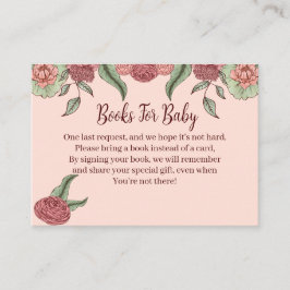 Blumenrosa Pumpkin Baby Duschbücher für Baby Begleitkarte