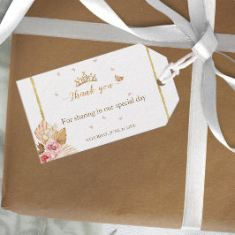 Blumenrosa Rosa Rosa Quinceanera Geschenkanhänger