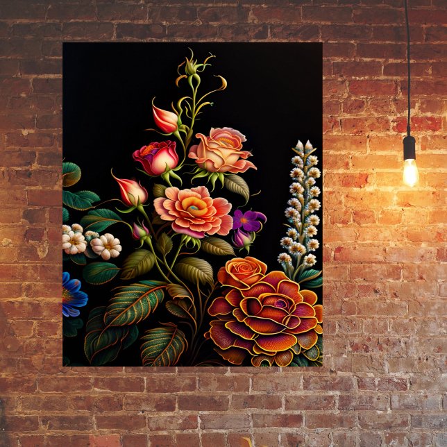 Blumenrosa Rose Bouquet Artwork Poster (Von Creator hochgeladen)