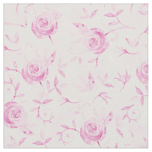 Blumenrosa Rosenmuster Elegant Stoff