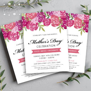 Blumenrosa Roses Mother's Day Celebration Event Flyer