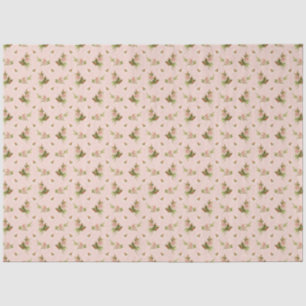 Blumenrosa Roses Vintages Bauernhaus Baby Kinderzi Seidenpapier