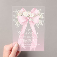 Blumenrosa Schleife Baby in Blüte Baby Shower