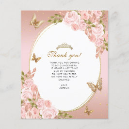 Blumenrosa-Schmetterling Quinceanera Foto