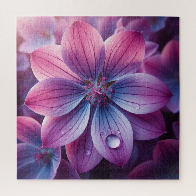 Blumenrosa und Lila Lilac Puzzle (Vertikal)