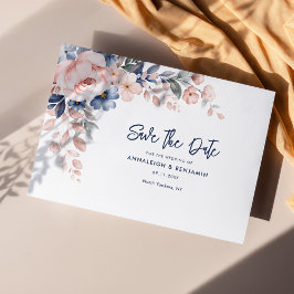 Blumenrosa Wasserfarbenhochzeit Sichern Sie das Da