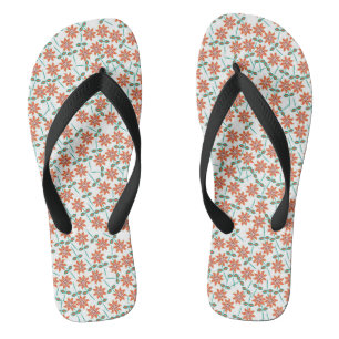 Blumenrote Blume Muster-00000 Flip Flops