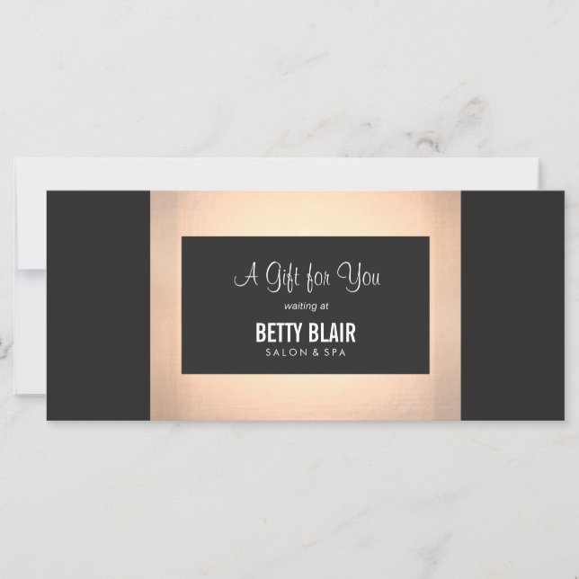 Blumensalon und Geschenkgutschein für Wellness-Cen (Vorderseite)