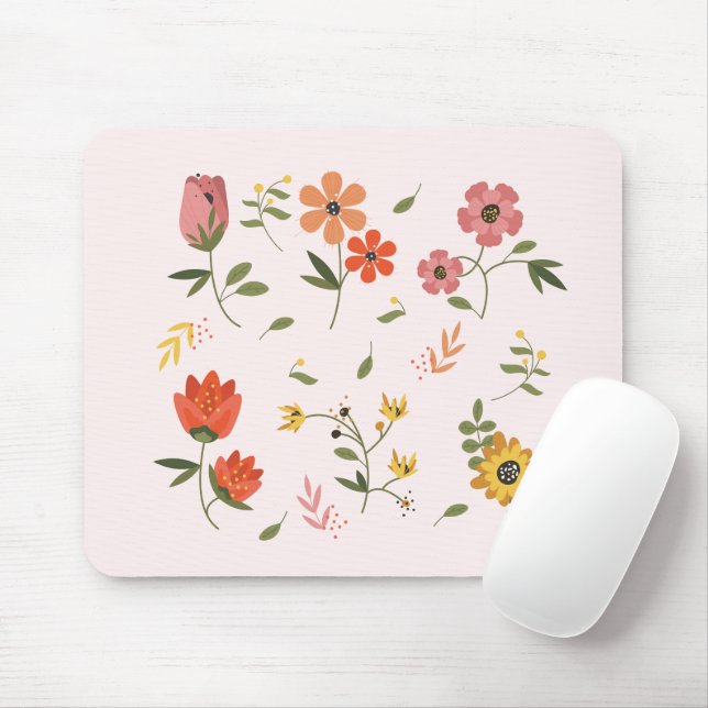 Blumensammlung Mousepad (Mit Mouse)