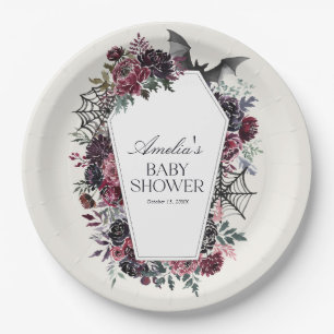 Blumensarg Halloween-Baby-Party Pappteller