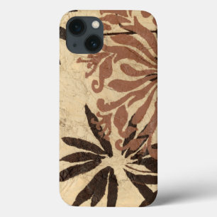 Blumenschablone-Entwurf mit Tawny Blätter Case-Mate iPhone Hülle
