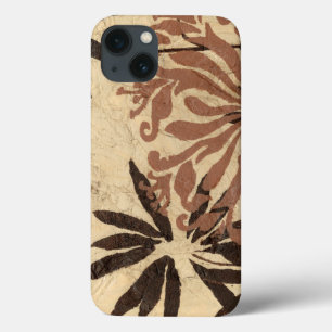 Blumenschablone-Entwurf mit Tawny Blätter Case-Mate iPhone Hülle