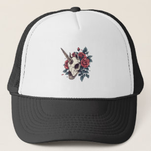 Blumenschädel-Einhorn (1) Truckerkappe
