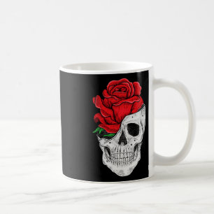 Blumenschädel Grafische T-Shirts - Halloween-Blume Kaffeetasse