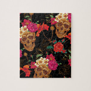 Blumenschädel Puzzle