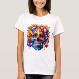 Blumenschädel T-Shirt