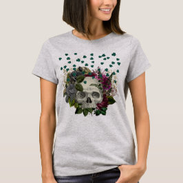 Blumenschädel T-Shirt