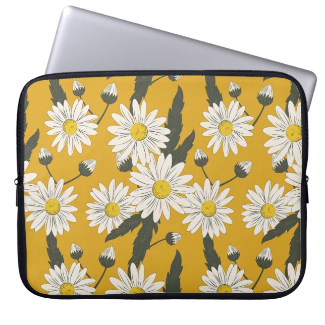 Blumenschal, Vintager Hintergrund. Laptopschutzhülle (Vorderseite)
