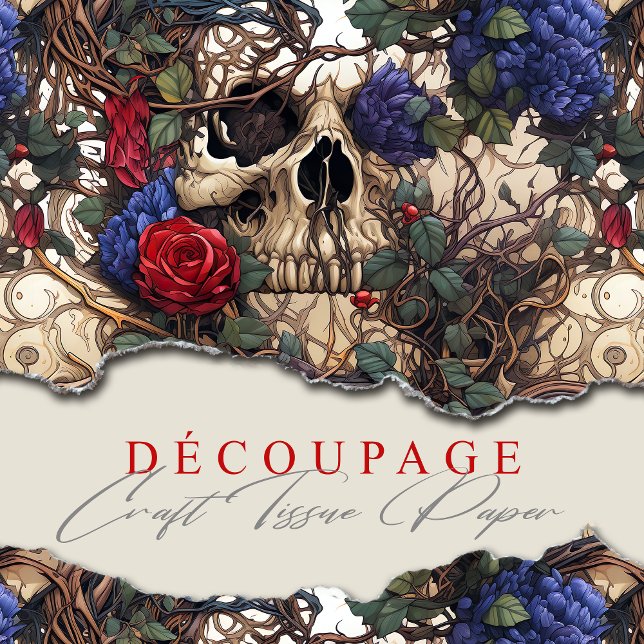 Blumenschalen Rose Blauer Blumen Gotisch Seidenpapier (Von Creator hochgeladen)