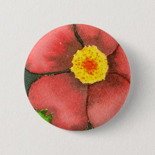 Blumenschaltfläche "Wilde Rose" Button