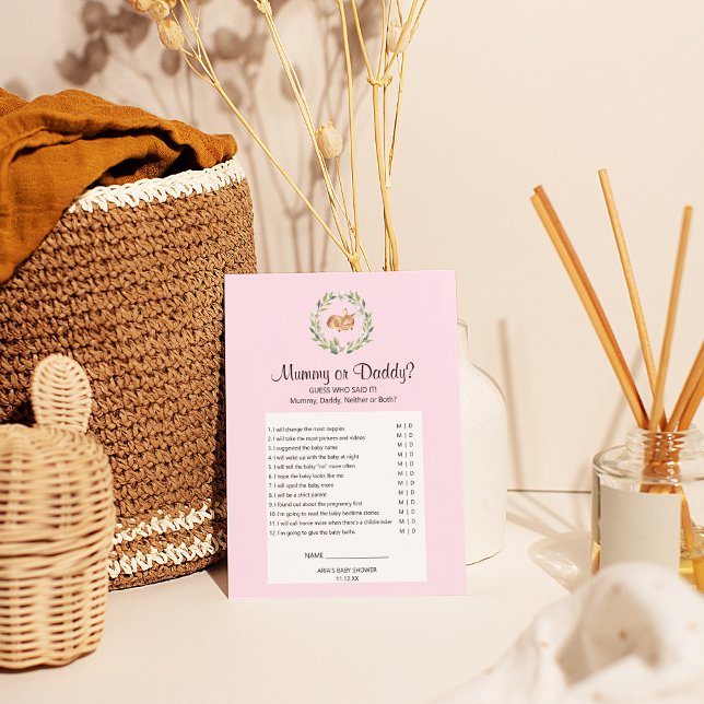 Blumenschläfer-Mädchen-Mummy oder Daddy-Spiel Flyer (Von Creator hochgeladen)