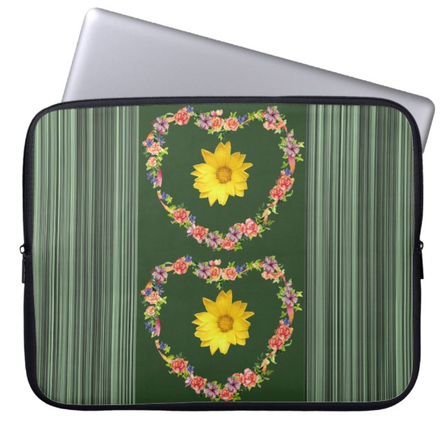 Blumenschlauch für Ipad Laptopschutzhülle (Vorderseite)