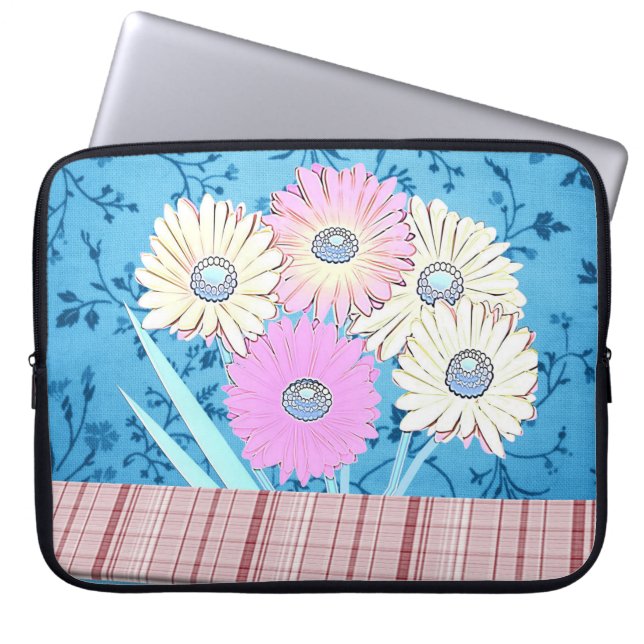 Blumenschlauch für Ipad Laptopschutzhülle (Vorderseite)