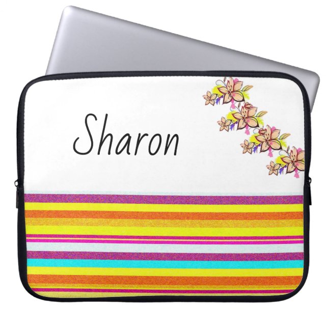 Blumenschlauch für Ipad Laptopschutzhülle (Vorderseite)