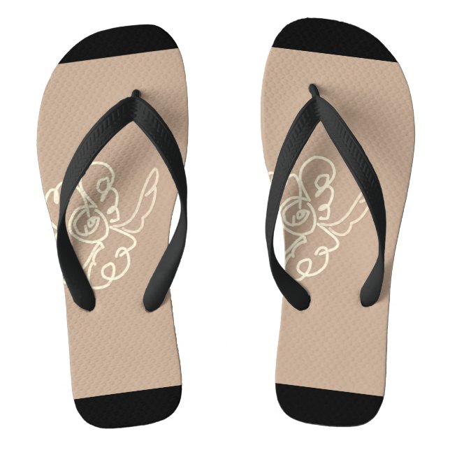 Blumenschlupf Flip Flops (Fußbett)
