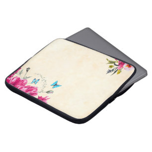 Blumenschmetterling Laptopschutzhülle